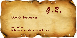 Godó Rebeka névjegykártya