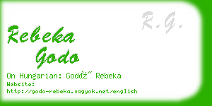 rebeka godo business card